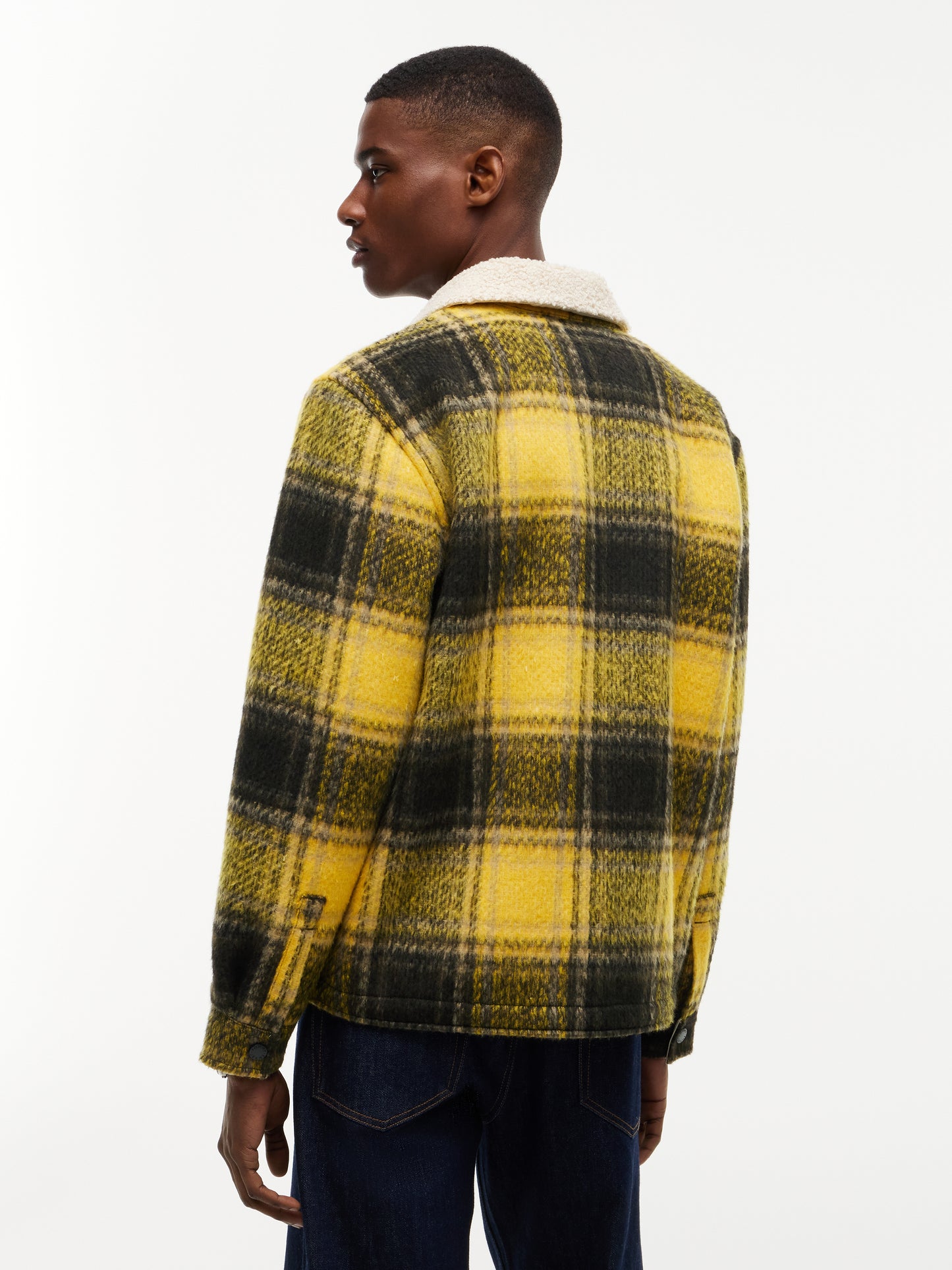 TJM TEDDY COLLAR BRUSHED SHACKET Takki