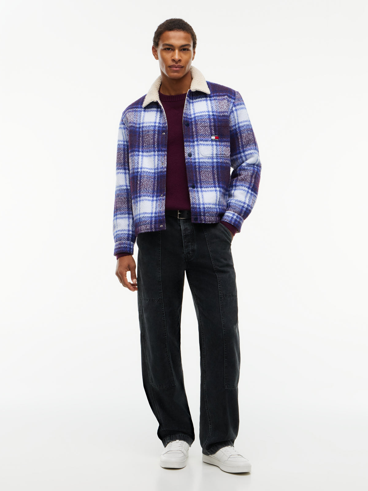 TJM TEDDY COLLAR BRUSHED SHACKET Takki