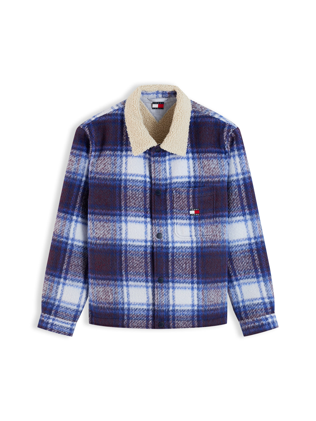 TJM TEDDY COLLAR BRUSHED SHACKET Takki