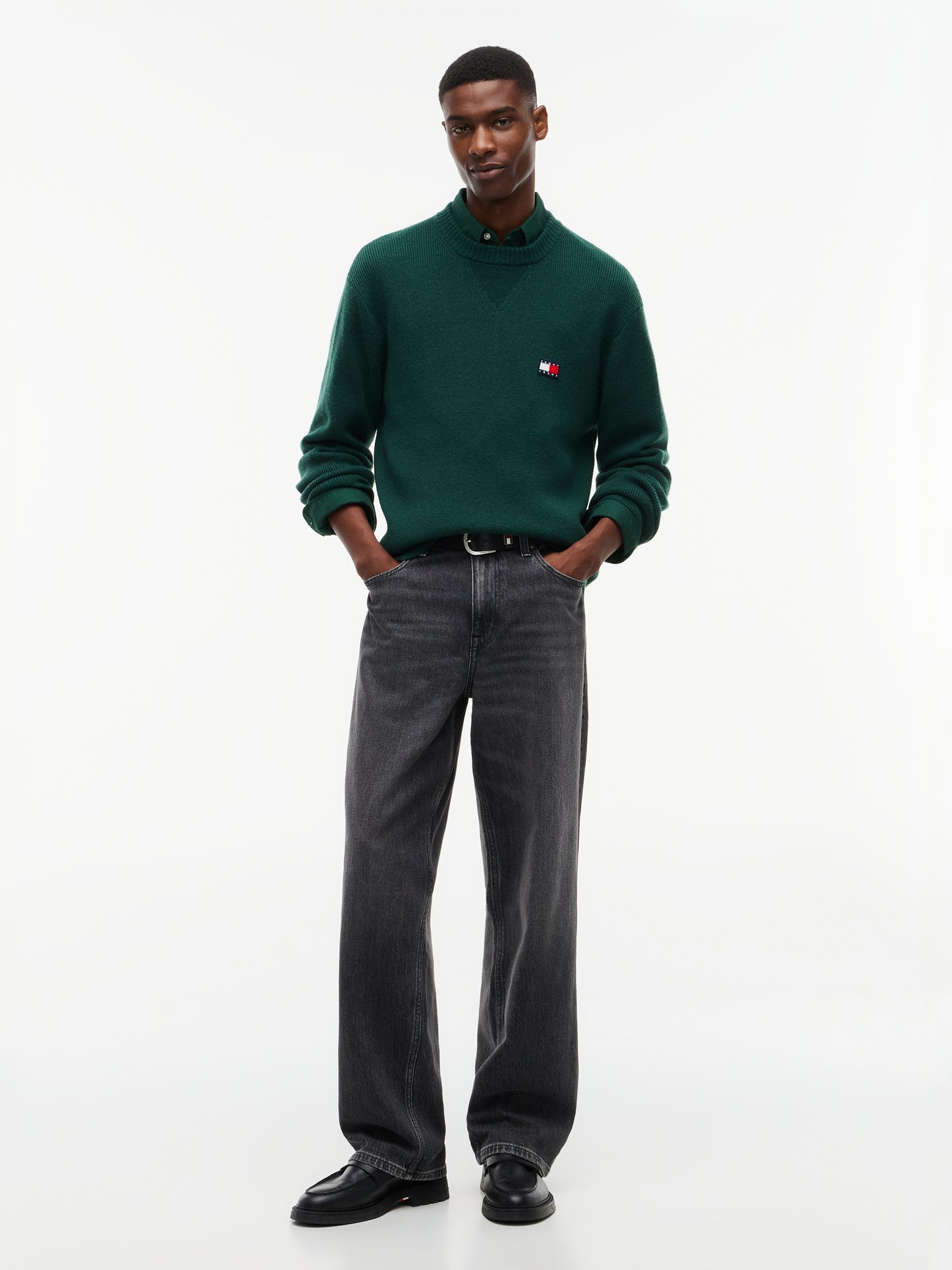 TJM REG WOOL MIX SWEATER Neule