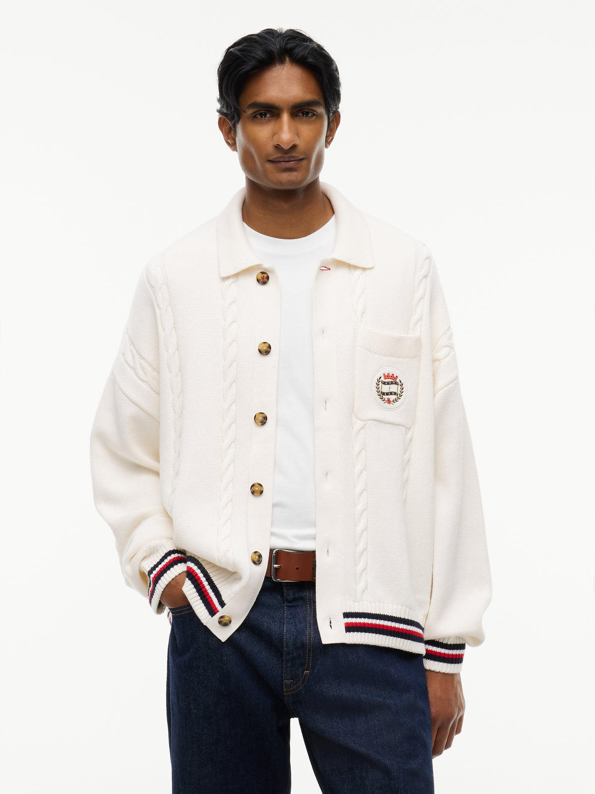 TJM RLX CABLE KNITTED CARDIGAN Neuletakki
