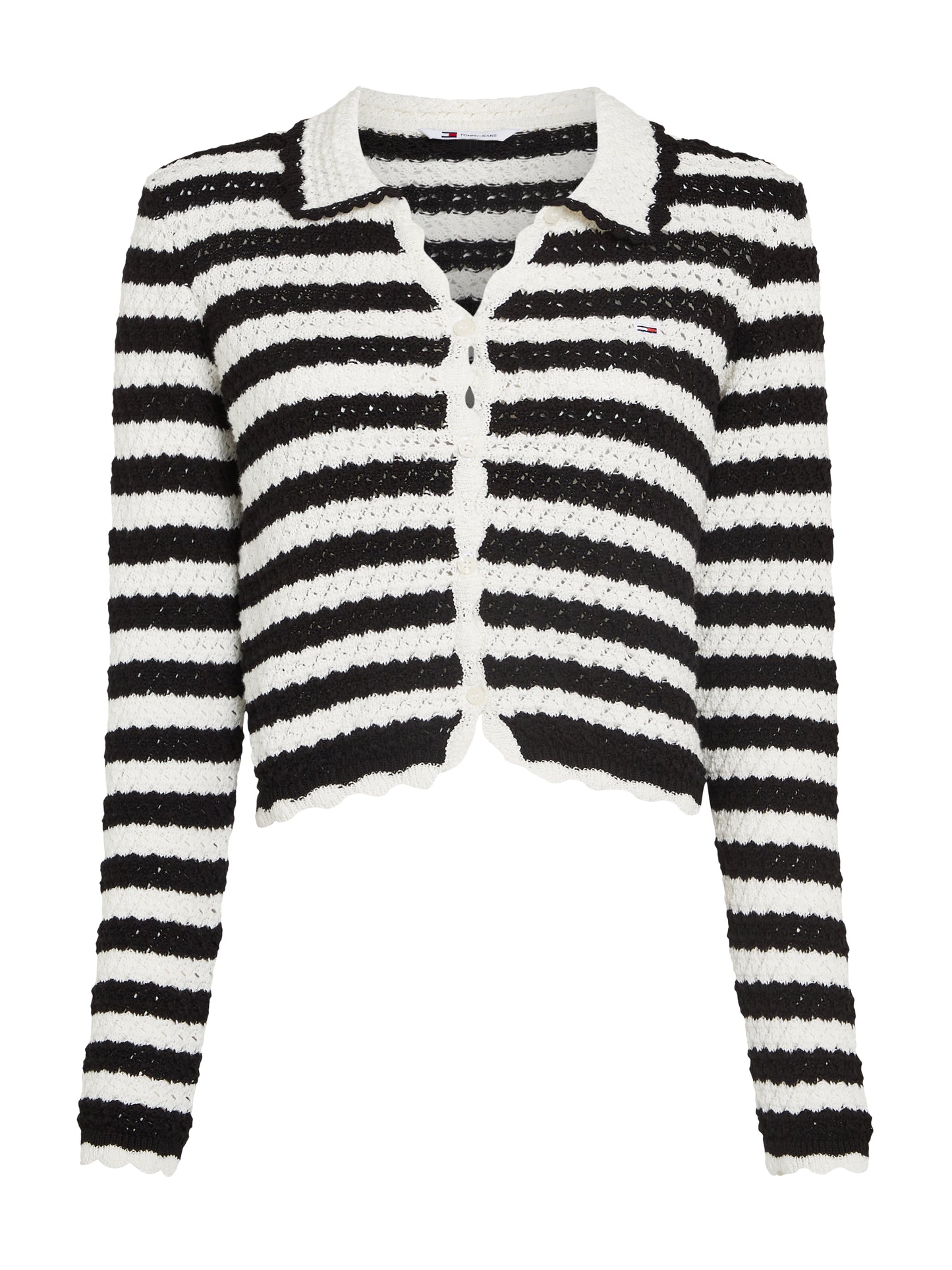 TJW CROCHET STRIPE CARDIGAN Neuletakki