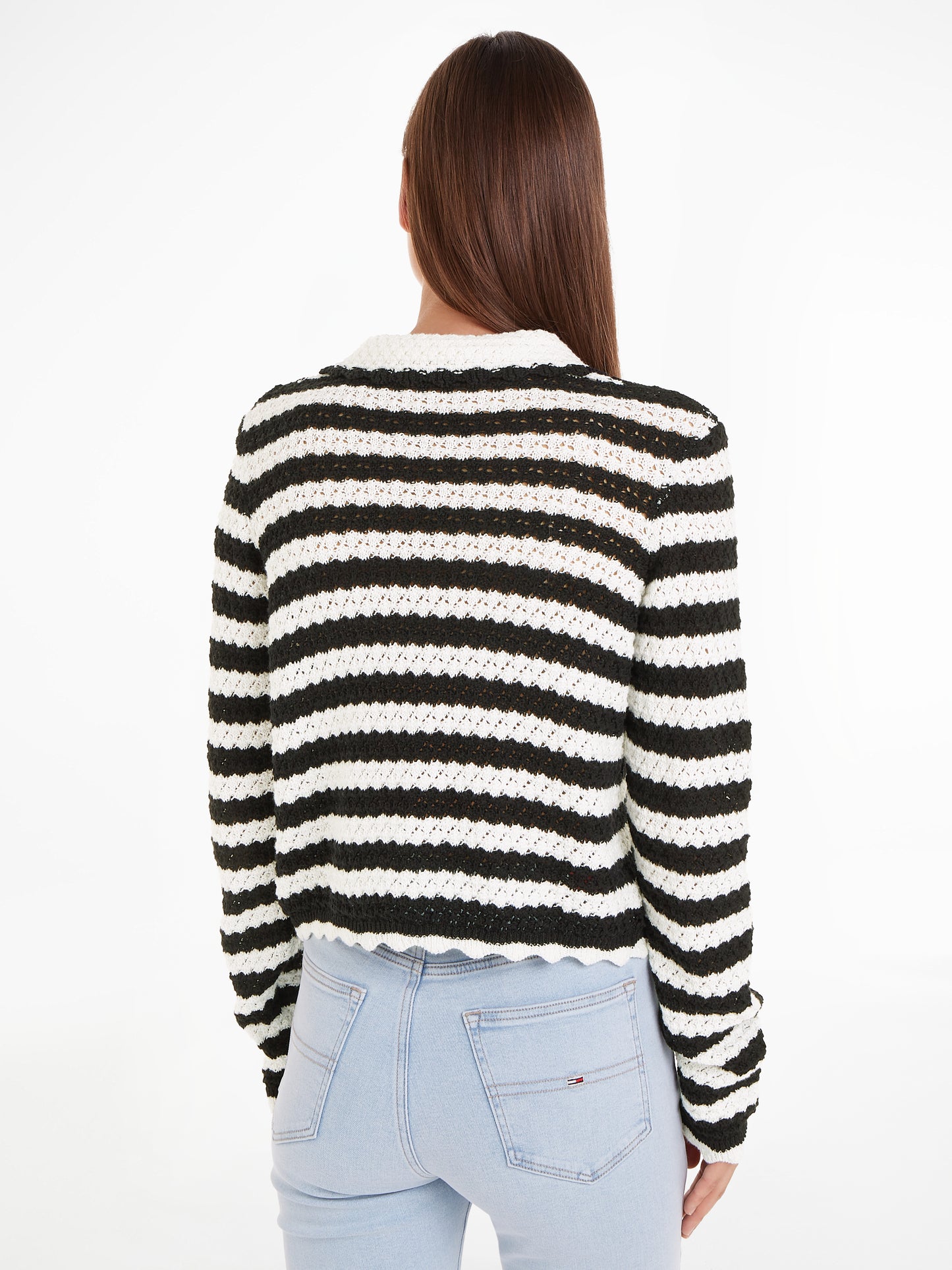 TJW CROCHET STRIPE CARDIGAN Neuletakki