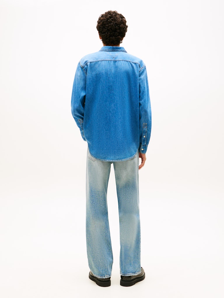 TJM RELAXED DENIM SHIRT EXT BJ8037 Farkkupaita