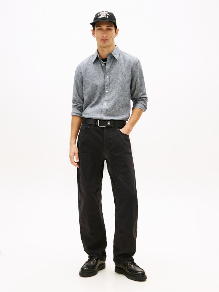 TJM REG LINEN BLEND SHIRT EXT Kauluspaita