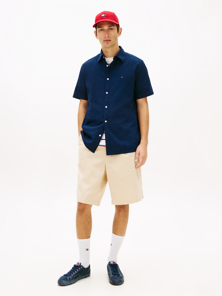 TJM REG SEERSUCKER SHIRT EXT Kauluspaita