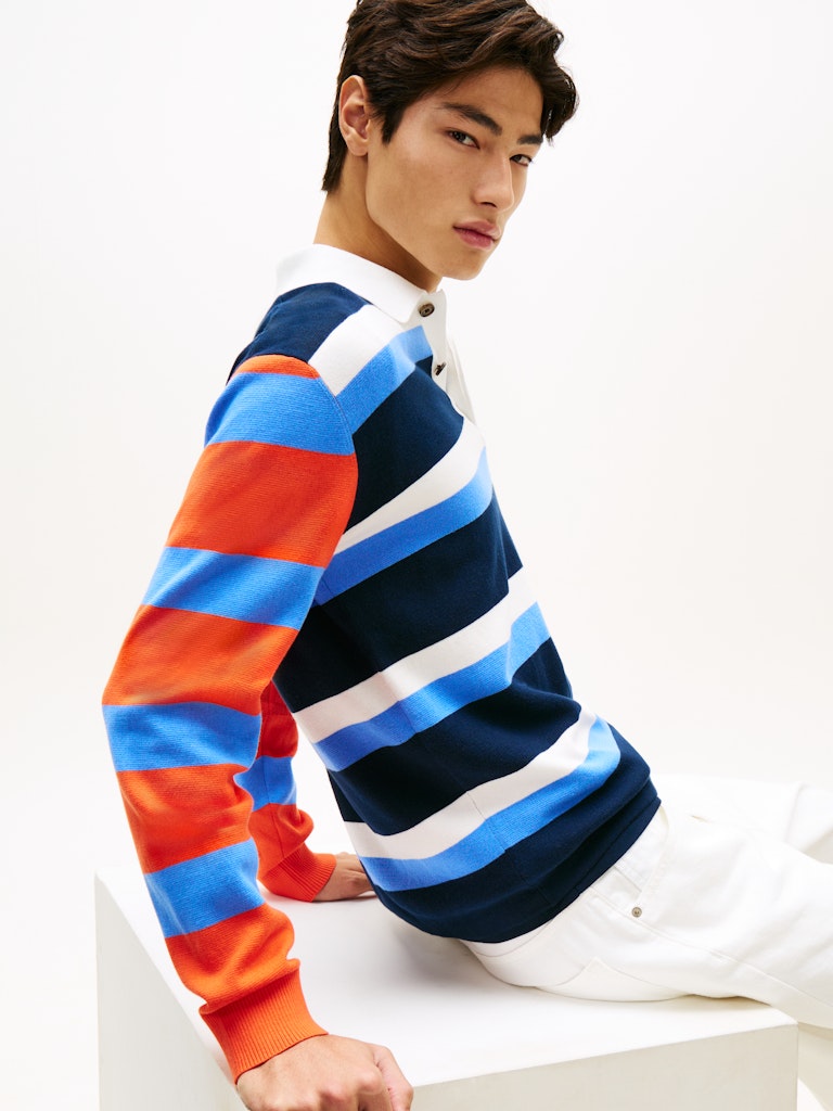 TJM REG WVN LBL RUGBY SWEAT EXT Pusero