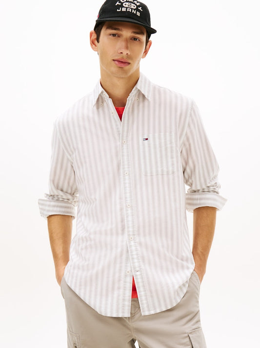 TJM REGULAR FIT STRIPE OXFORD SHIRT Kauluspaita