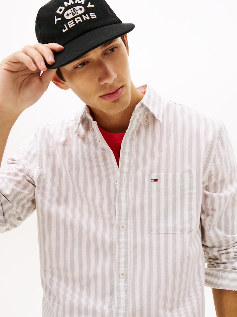 TJM REGULAR FIT STRIPE OXFORD SHIRT Kauluspaita