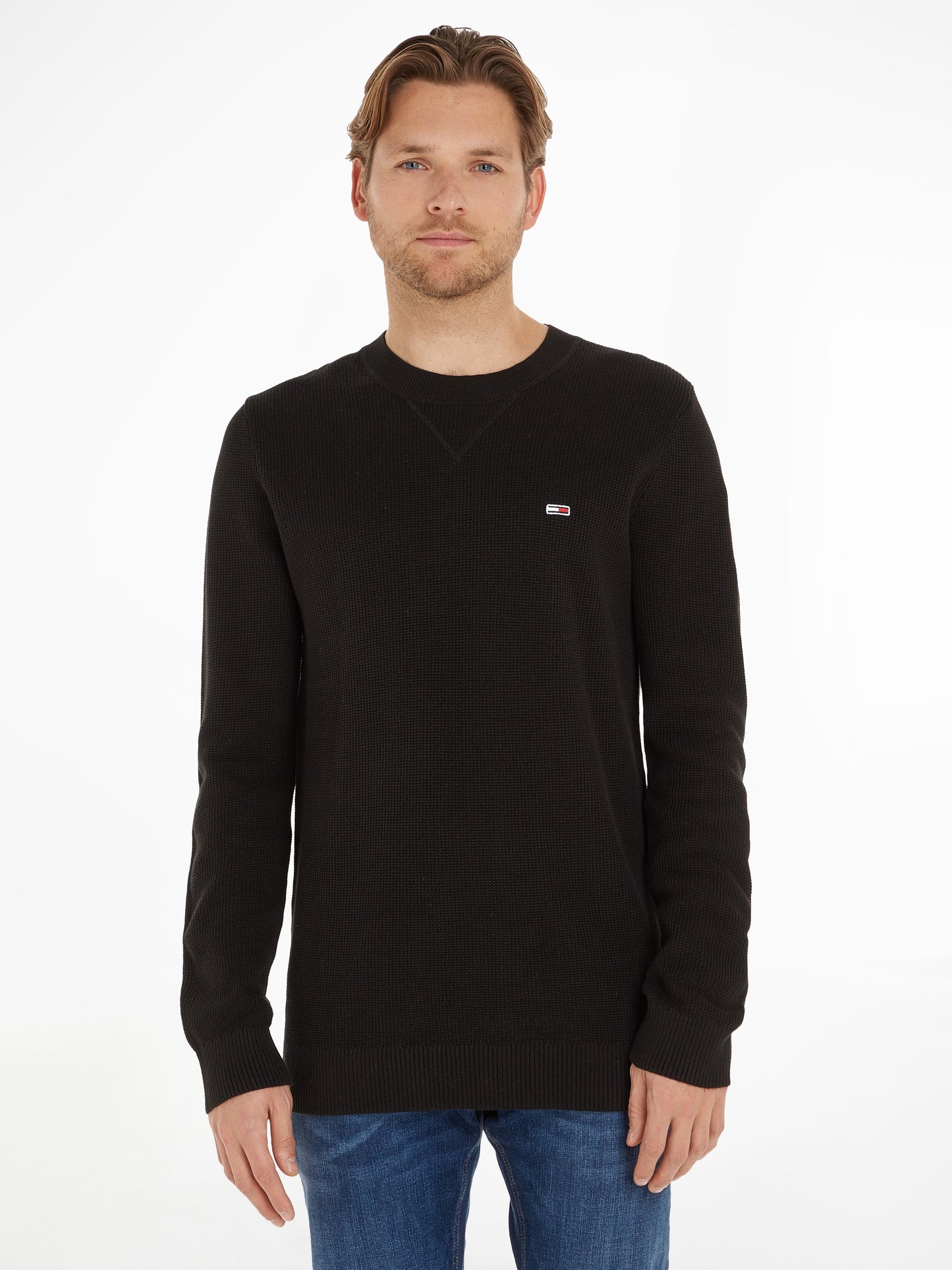 TJM REG ESSENTIAL WAFFLE SWEATER Neule