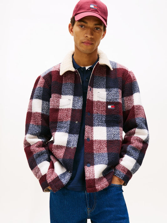 TJM CHECK TEDDY OVERSHIRT EXT Paitatakki