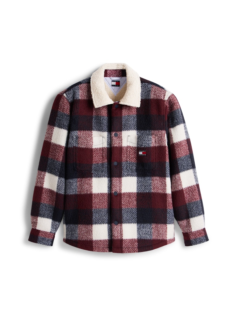 TJM CHECK TEDDY OVERSHIRT EXT Paitatakki