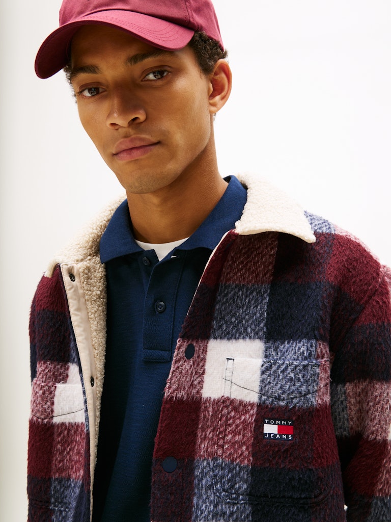 TJM CHECK TEDDY OVERSHIRT EXT Paitatakki
