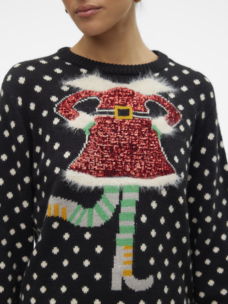 VMSPARKLE ELFIE LS O-NECK PULL. XMAS Jouluneule