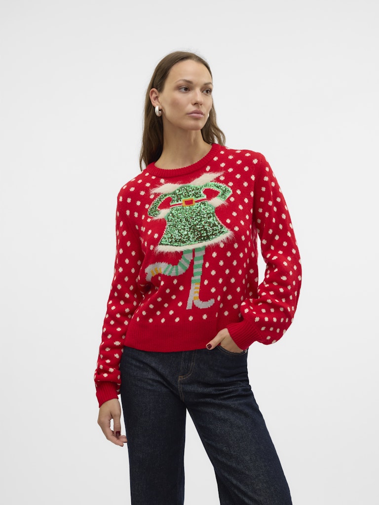 VMSPARKLE ELFIE LS O-NECK PULL. XMAS Jouluneule