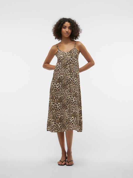 VMJOSIE CALF SINGLET  DRESS WVN GA NOOS Mekko