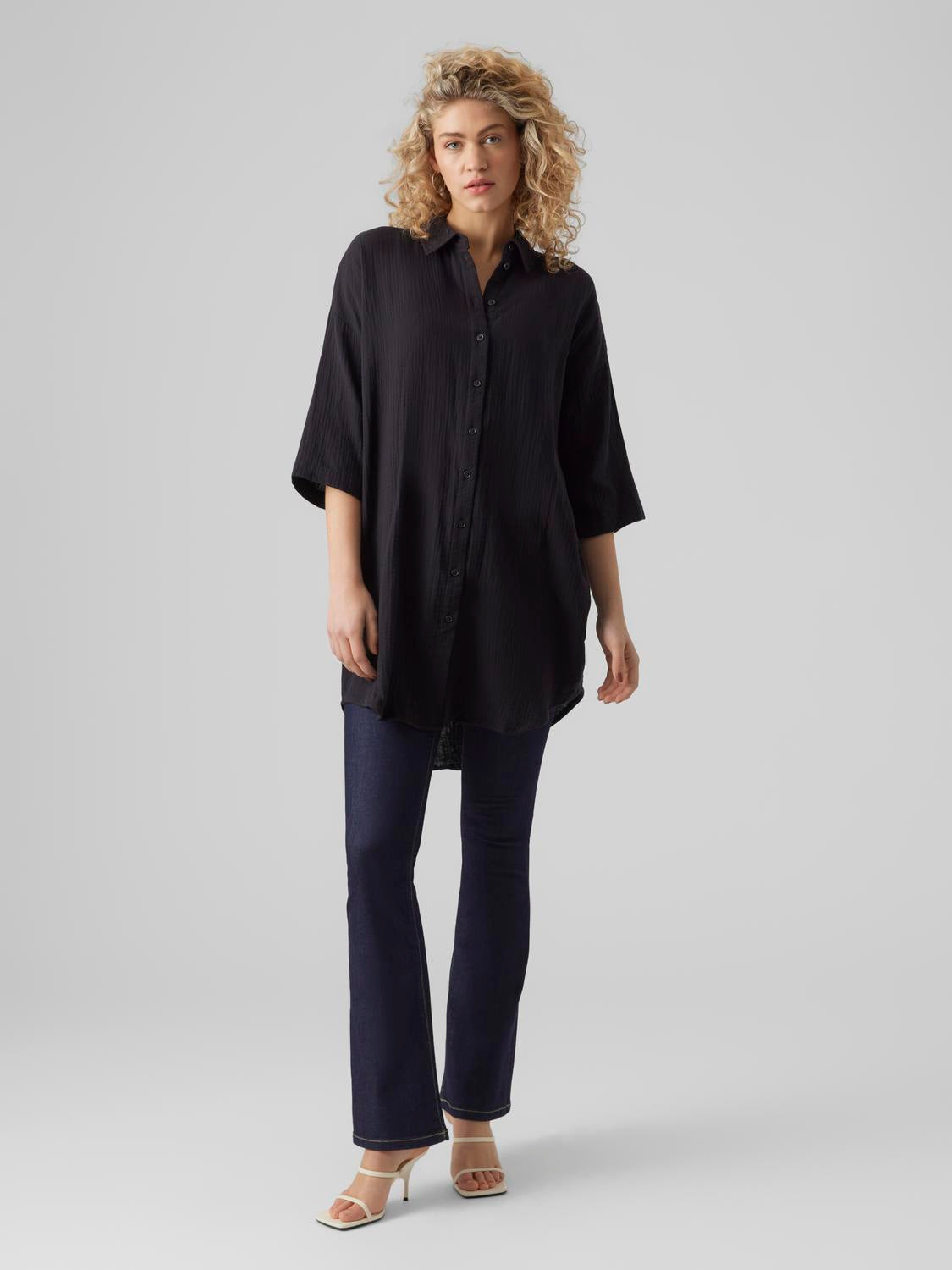 VMNATALI 3/4 LONG OVERSHIRT Tunika