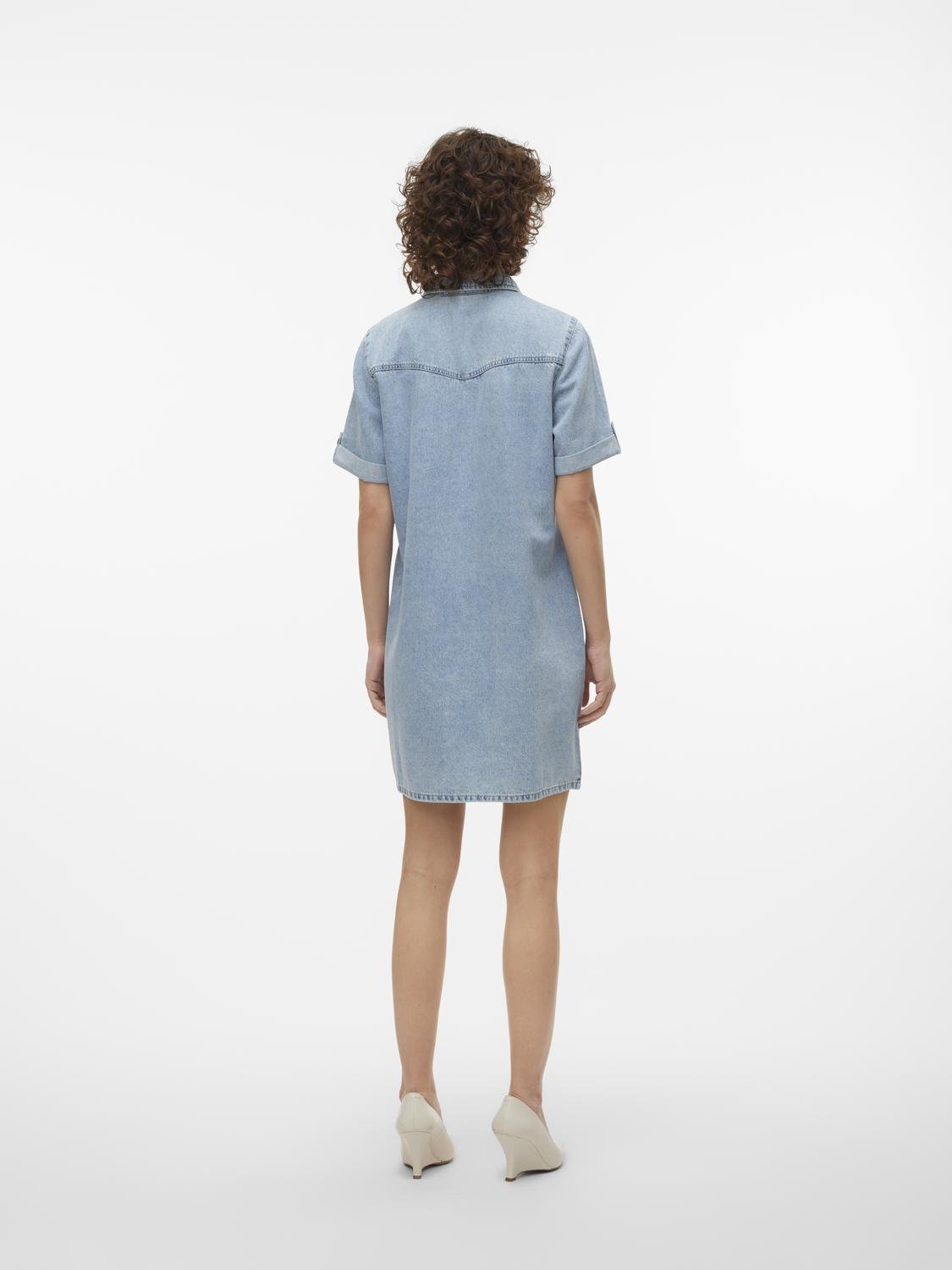 VMJENNIE SS SHORT DENIM DRESS Mekko