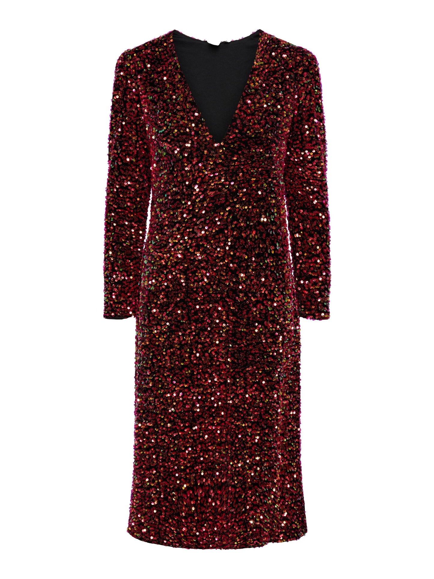 YASPINKO SEQUIN LS MIDI DRESS-SHOW Mekko