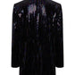 YASELIVA SEQUIN LS LONG BLAZER - SHOW Bleiseri