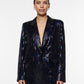 YASELIVA SEQUIN LS LONG BLAZER - SHOW Bleiseri