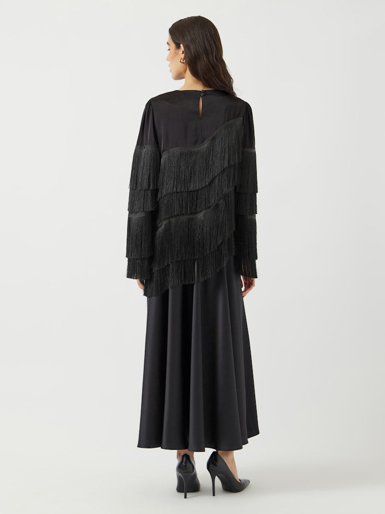 YASPELLA FRINGE LS TOP Pusero