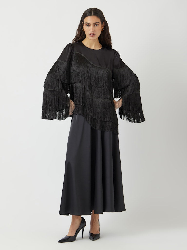 YASPELLA FRINGE LS TOP Pusero