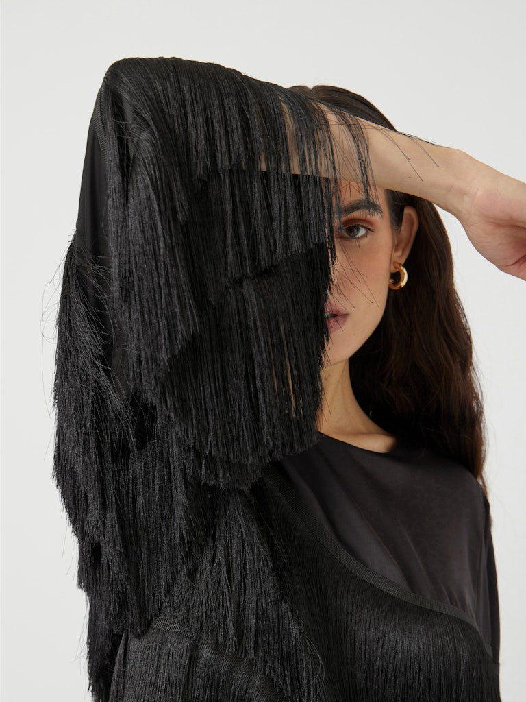 YASPELLA FRINGE LS TOP Pusero