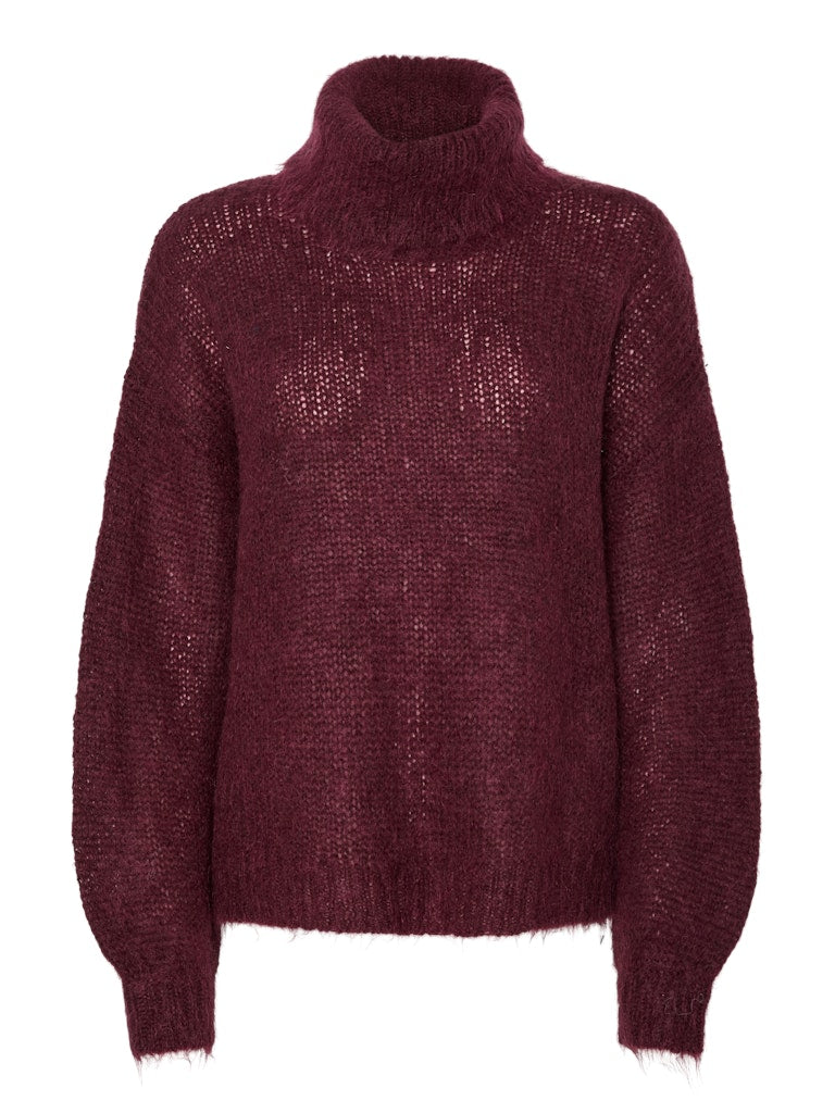 YASLAMBI LS KNIT ROLLNECK PULLOVER S. Neule