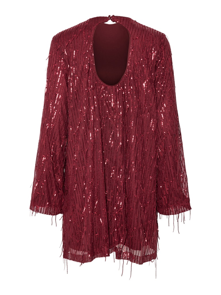 YASLANTRA LS SEQUIN FRINGE DRESS - SHOW Mekko