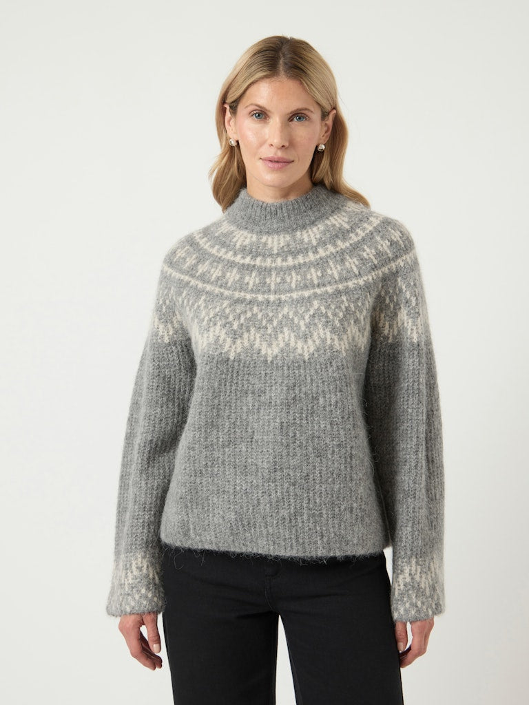YASLIRI LS WOOL BLEND KNIT PULLOVER Villapaita