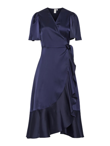 YASTHEA 2/4 MIDI WRAP DRESS NOOS