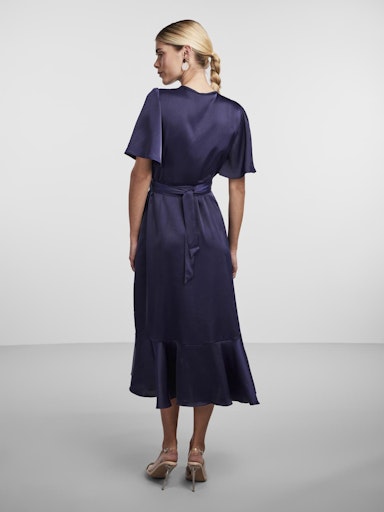 YASTHEA 2/4 MIDI WRAP DRESS NOOS