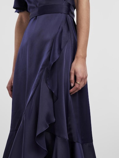 YASTHEA 2/4 MIDI WRAP DRESS NOOS