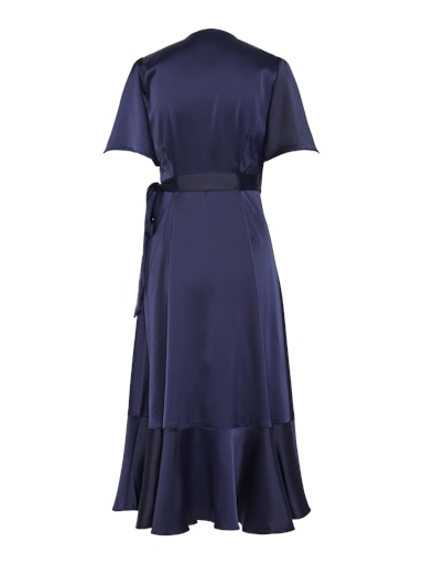 YASTHEA 2/4 MIDI WRAP DRESS NOOS