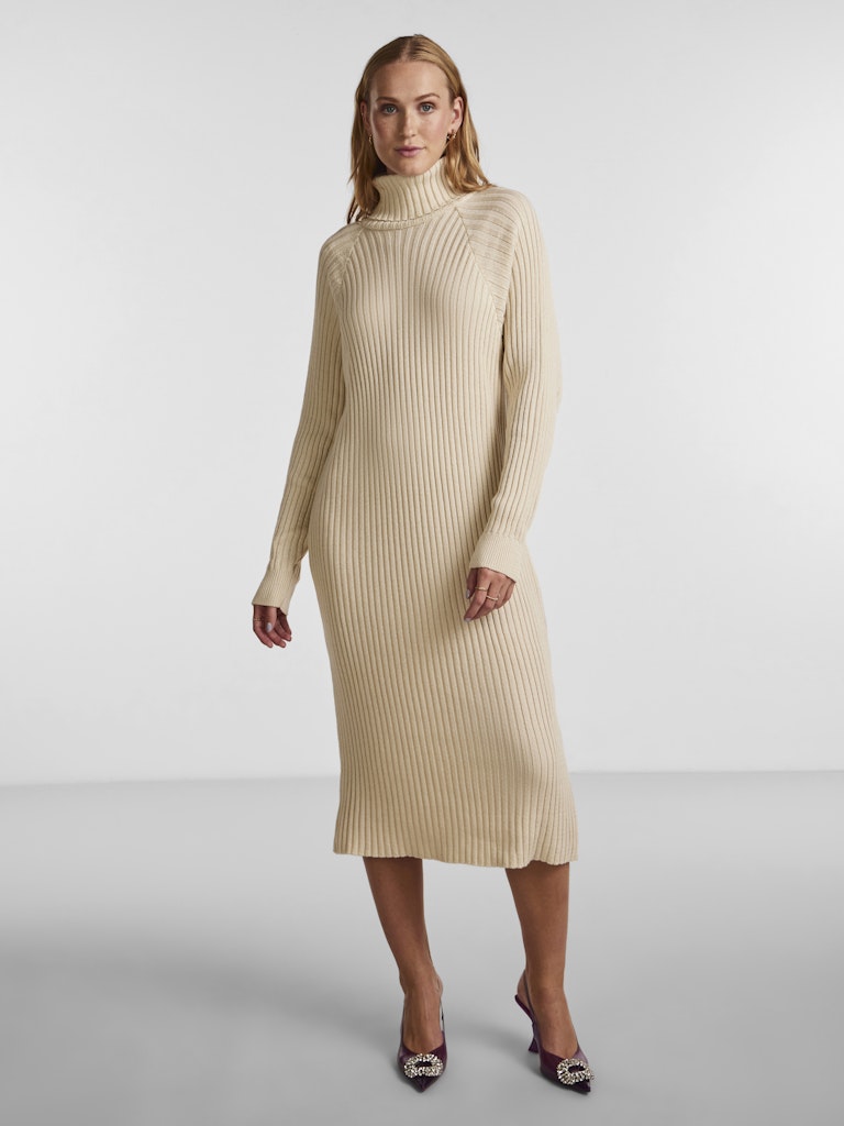 YASMAVI KNIT MIDI ROLLNECK DRESS NOOS Neulemekko