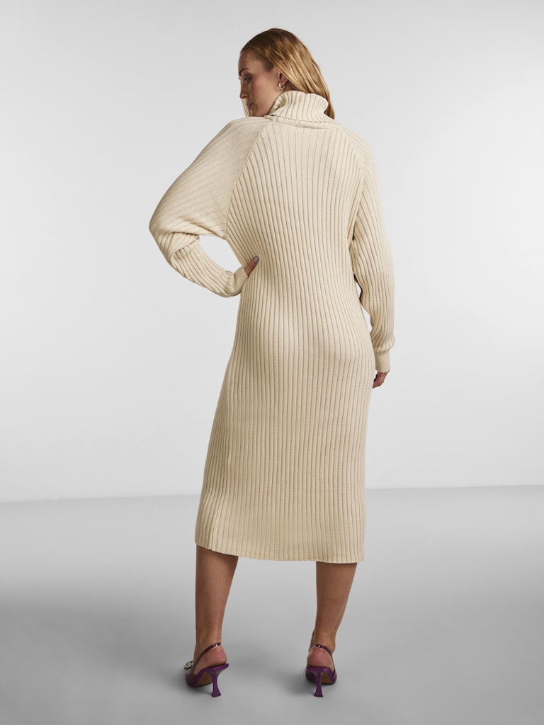 YASMAVI KNIT MIDI ROLLNECK DRESS NOOS Neulemekko