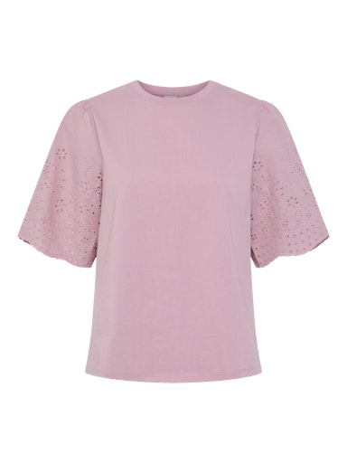 YASLEX SS TOP W. EMB SLEEVES Paita