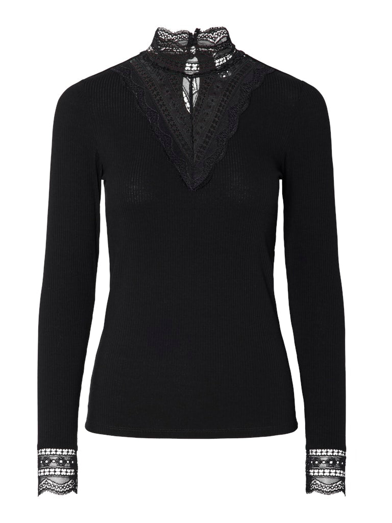 YASELLINA LS HIGH NECK TOP NOOS Poolopaita