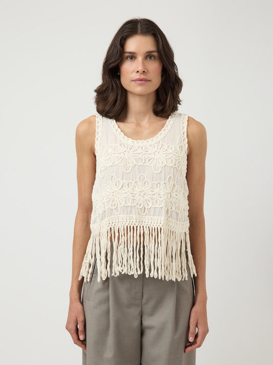 YASBERA SL CROCHET TOP S. - FEST Hapsutoppi