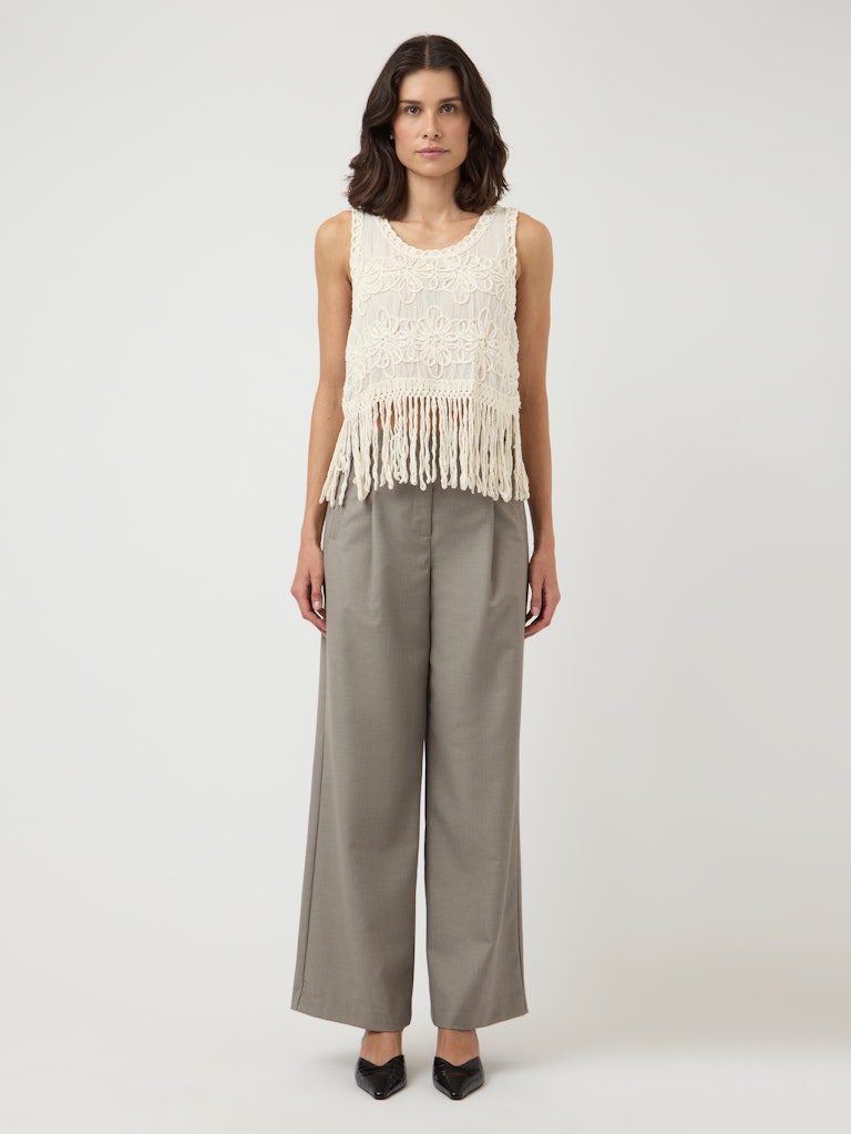 YASBERA SL CROCHET TOP S. - FEST Hapsutoppi