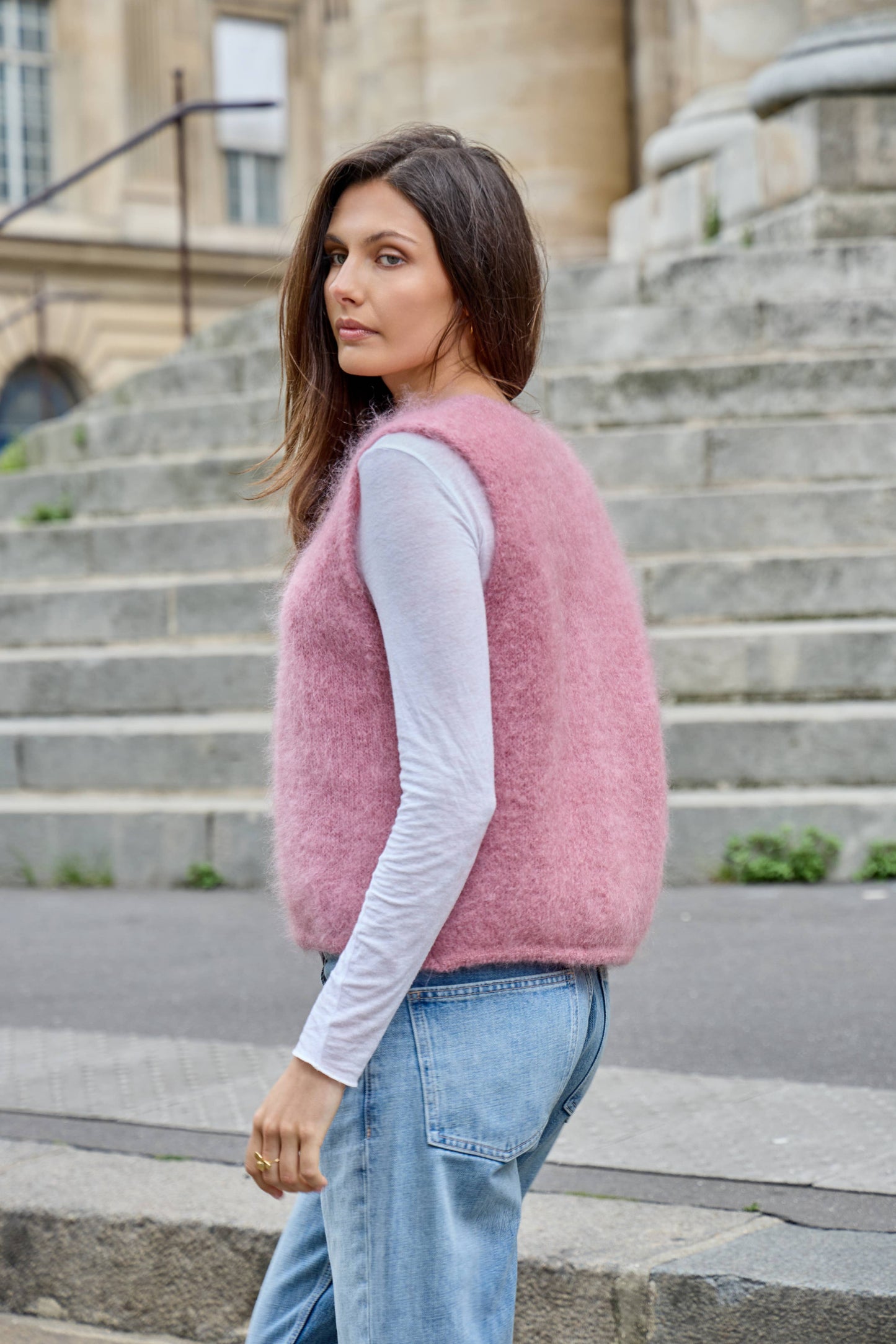 NAÏS PARIS Kid Mohair Liivi rusetilla