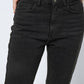 NMMONI HW STRAIGHT ANK BLACK JEANS Farkut