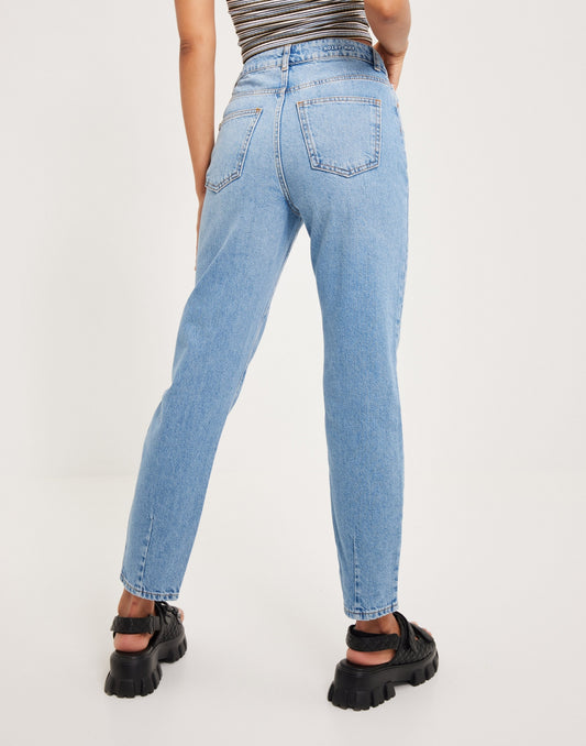 NMISABEL HW MOM JEANS LB NOOS Farkut