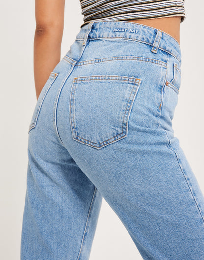 NMISABEL HW MOM JEANS LB NOOS Farkut