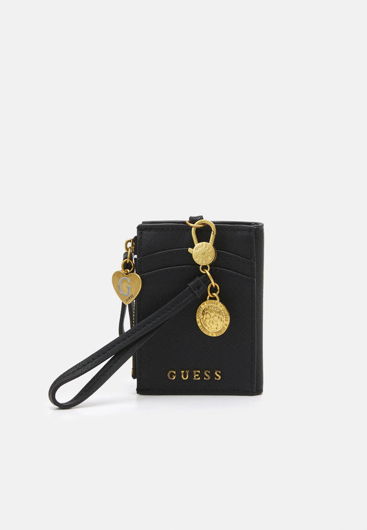 GUESS CARD CASE TOP ZIP KEYRING Lompakko