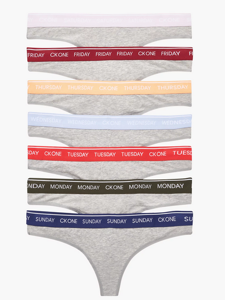 CALVIN KLEIN THONG 7PK Stringit