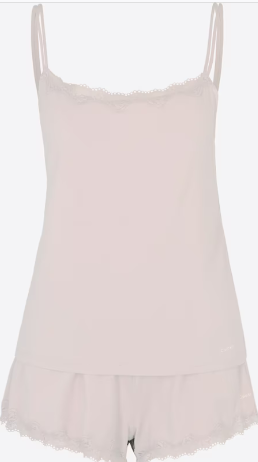 CALVIN KLEIN TQO SLVLESS SHORT SET Yöasu