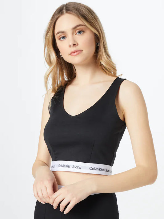 Recycled Milano Jersey Cropped toppi
