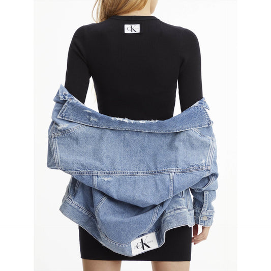 CALVIN KLEIN BADGE KNITTED SLEEVE Mekko